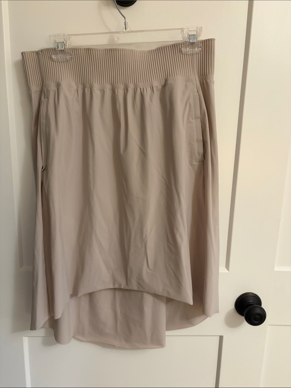 Athleta Women's Cosmic Cream High-Low Knit Waist Golf Skirt - M